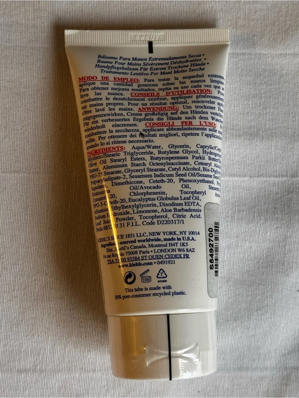 Kiehl's White Hand Salve & White Ultra Facial Cleanser Duo